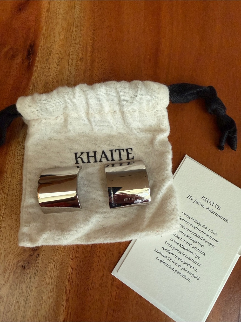 KHAITE Julius Palladium Earrings